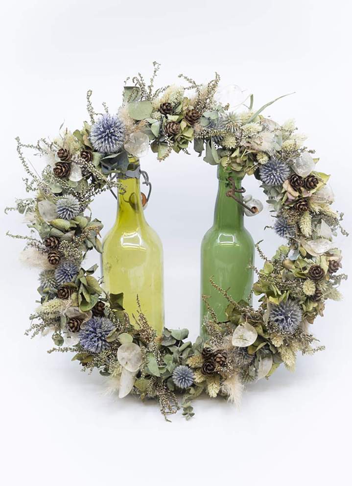 Création d'une couronne florale décorative Rumilly