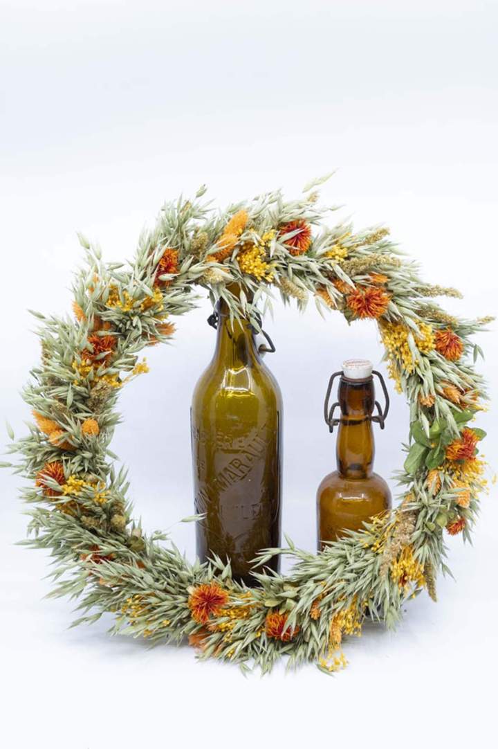 Couronne florale décorative Rumilly