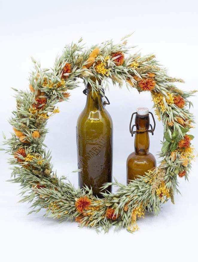 Couronne florale décorative Rumilly